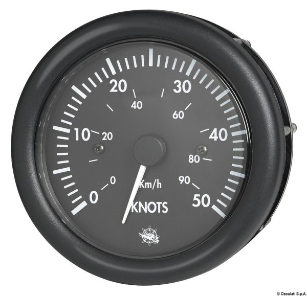 Spidometro 0-50 nodi 12 V nero - 27.424.01
